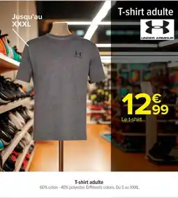 Cora x Carrefour UNDER ARMOUR T-shirt adulte offre