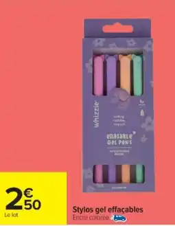 Cora x Carrefour Stylos gel effaçables offre
