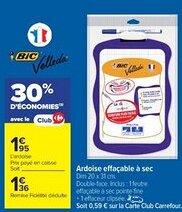 Cora x Carrefour Ardoise effaçable à sec offre