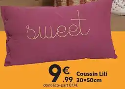 Maxi Bazar Coussin Lili 30 x 50 cm offre