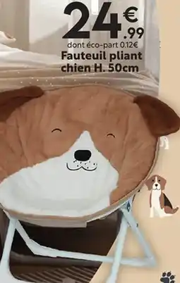 Maxi Bazar Fauteuil pliant chien H. 50cm offre