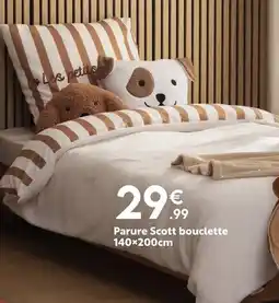 Maxi Bazar Parure Scott bouclette 140x200cm offre