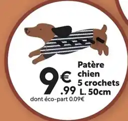 Maxi Bazar Patère chien 5 crochets L. 50cm offre