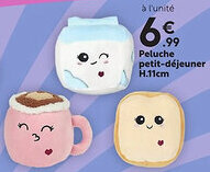 Maxi Bazar Peluche petit-déjeuner H.11cm offre