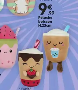 Maxi Bazar Peluche boisson H.23cm offre