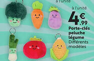 Maxi Bazar Porte-clés peluche légume offre
