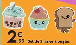 Maxi Bazar Set de 3 limes à ongles offre