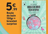 Maxi Bazar Boule de bain 150gr + bracelet surprise offre