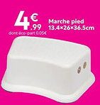 Maxi Bazar Marche pied 13.4 x 26 x 36.5 cm offre