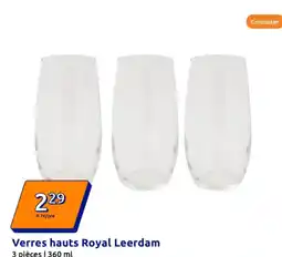 Action Verres hauts Royal Leerdam offre