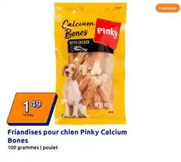 Action Friandises pour chien Pinky Calcium Bones offre