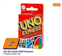 Action Jeu de cartes UNO Express offre