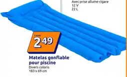 Action Matelas gonflable pour piscine offre
