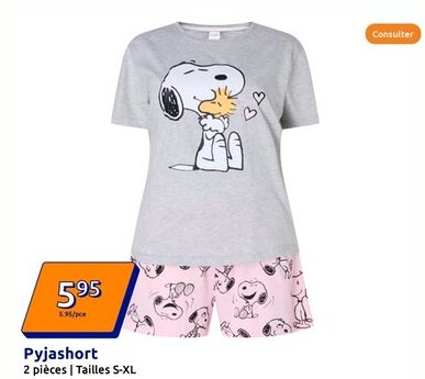 Action Pyjashort offre
