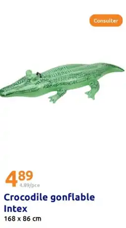 Action Crocodile gonflable Intex offre