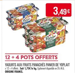 Match PANIER DE YOPLAIT Yaourts aux fruits panachés offre