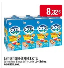 Match LACTEL Lait UHT demi-écrémé offre