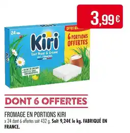 Match KIRI Fromage en portions offre