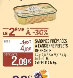 Match REFLETS DE FRANCE Sardines préparées à l'ancienne offre