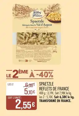 Match REFLETS DE FRANCE Spaetzle offre