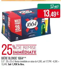 Match 1664 Bière blonde offre