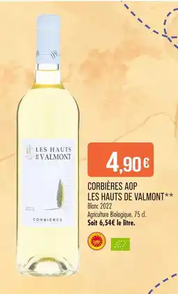 Match LES HAUTS DE VALMONT Corbières AOP LES HAUTS DE VALMONT offre