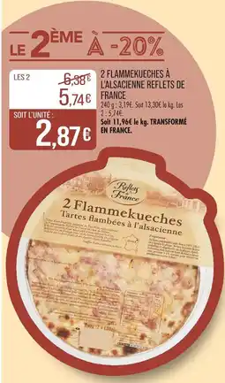 Match REFLETS DE FRANCE 2 flammekueches à l'alsacienne offre