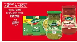 Match Le 2ème à -60% sur la gamme des sauces pesto Panzani offre