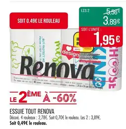 Match RENOVA Essuie tout offre