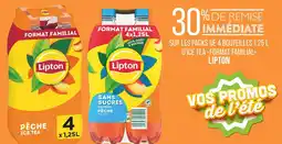 Match LIPTON 30% de remise immédiate su d’ice tea format familial LIPTON offre