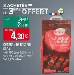 Match CORA Charbon de bois 20l offre