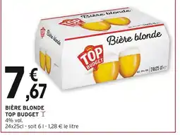 Intermarché TOP BUDGET Bière blonde offre