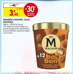 Intermarché MAGNUM Bonbon caramel salé offre