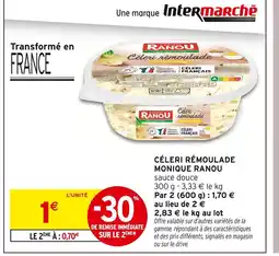 Intermarché Monique ranou Céleri rémoulade offre