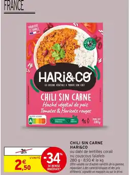Intermarché HARI&CO Chili sin carne offre