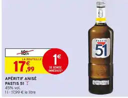 Intermarché PASTIS 51 Apéritif anisé offre