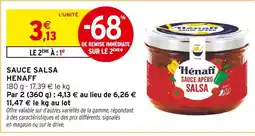 Intermarché HENAFF Sauce salsa offre