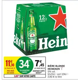 Intermarché HEINEKEN Bière blonde offre