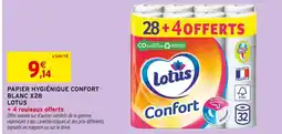 Intermarché Lotus Papier Hygiénique Confort offre