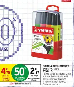 Intermarché STABILO Boss Original offre