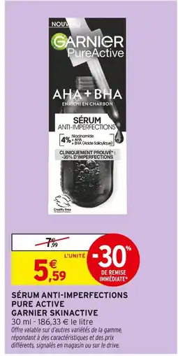 Intermarché GARNIER Sérum anti-imperfections pure active offre
