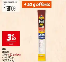 Netto MORONI Fuet offre