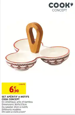 Intermarché COOK CONCEPT Set apéritif à motifs offre