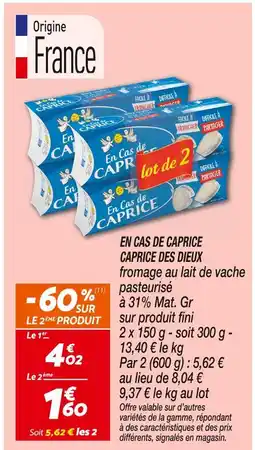 Netto CAPRICE DES DIEUX En cas de caprice offre