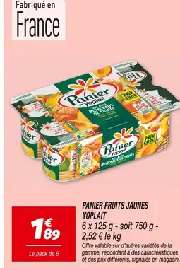 Netto Yoplait Panier fruits jaunes offre