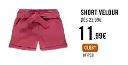 Orchestra Short velour offre