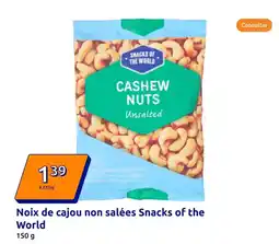 Action Snacks of the world - noix de cajou non salées offre
