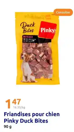 Action Friandises pour chien pinky bites offre