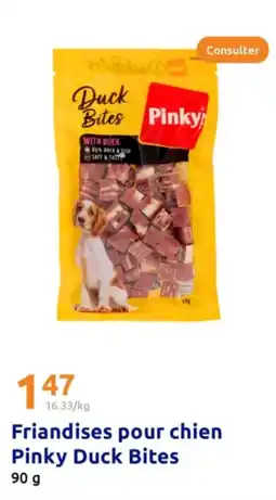 Action Friandises pour chien Pinky Duck Bites offre
