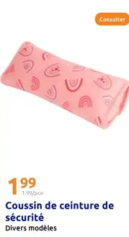 Action Coussin de ceinture de sécurité offre